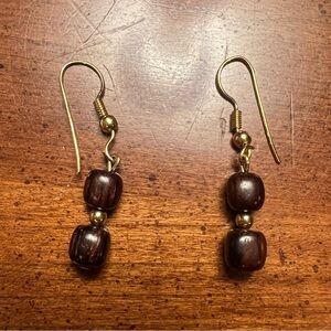 Brown earrings